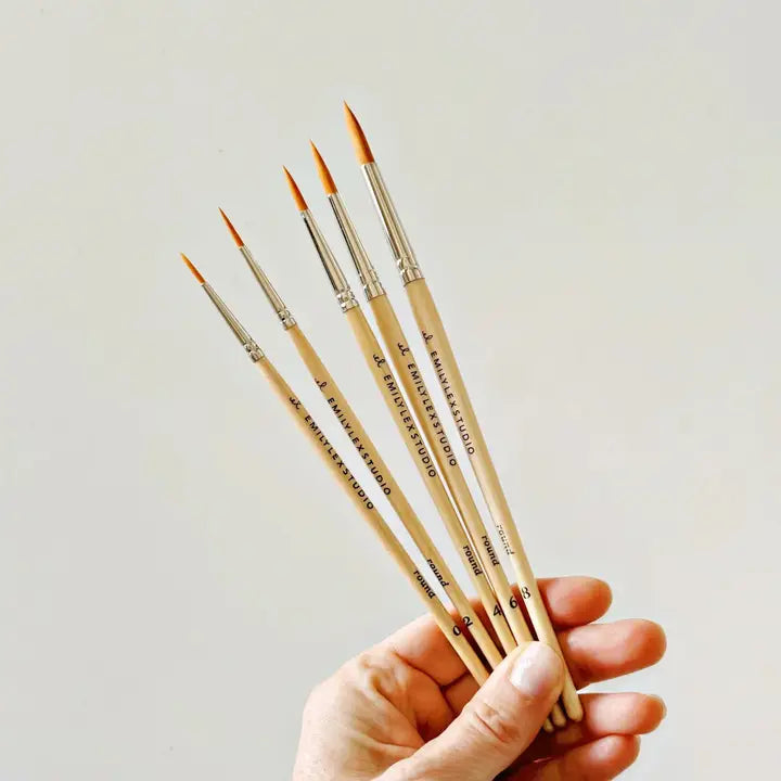 Träpenslar set - 5st
