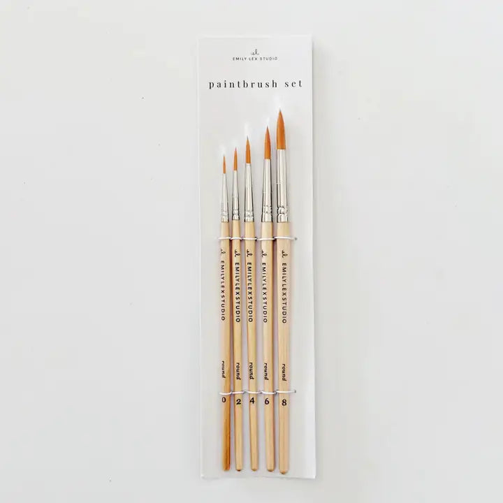 Träpenslar set - 5st