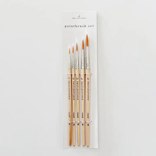 Träpenslar set - 5st